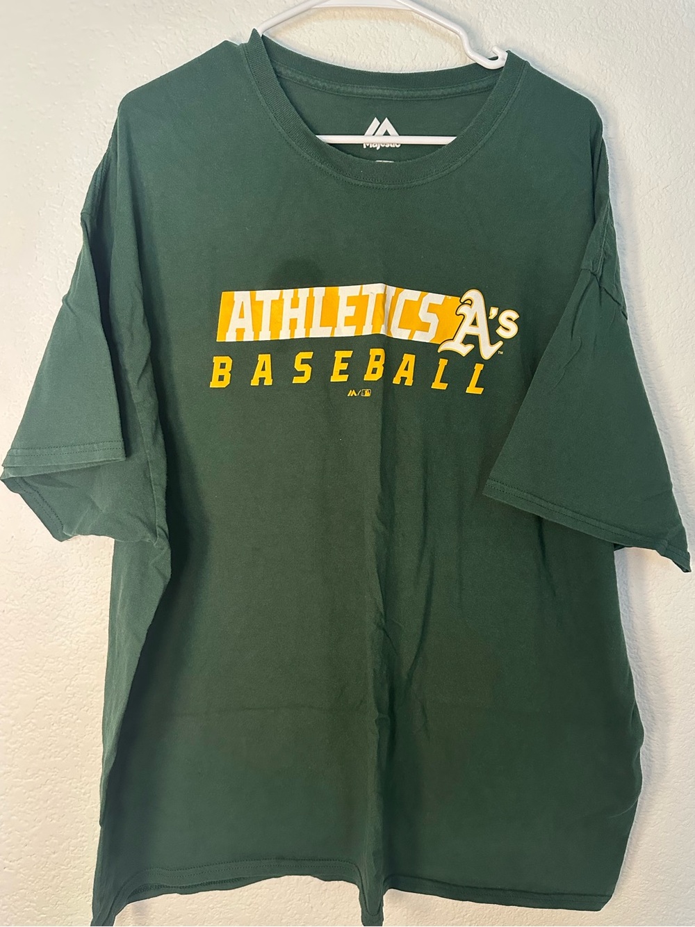 Oakland Athletics A’s Majestic T-Shirt 3XL Green MLB Baseball Tee